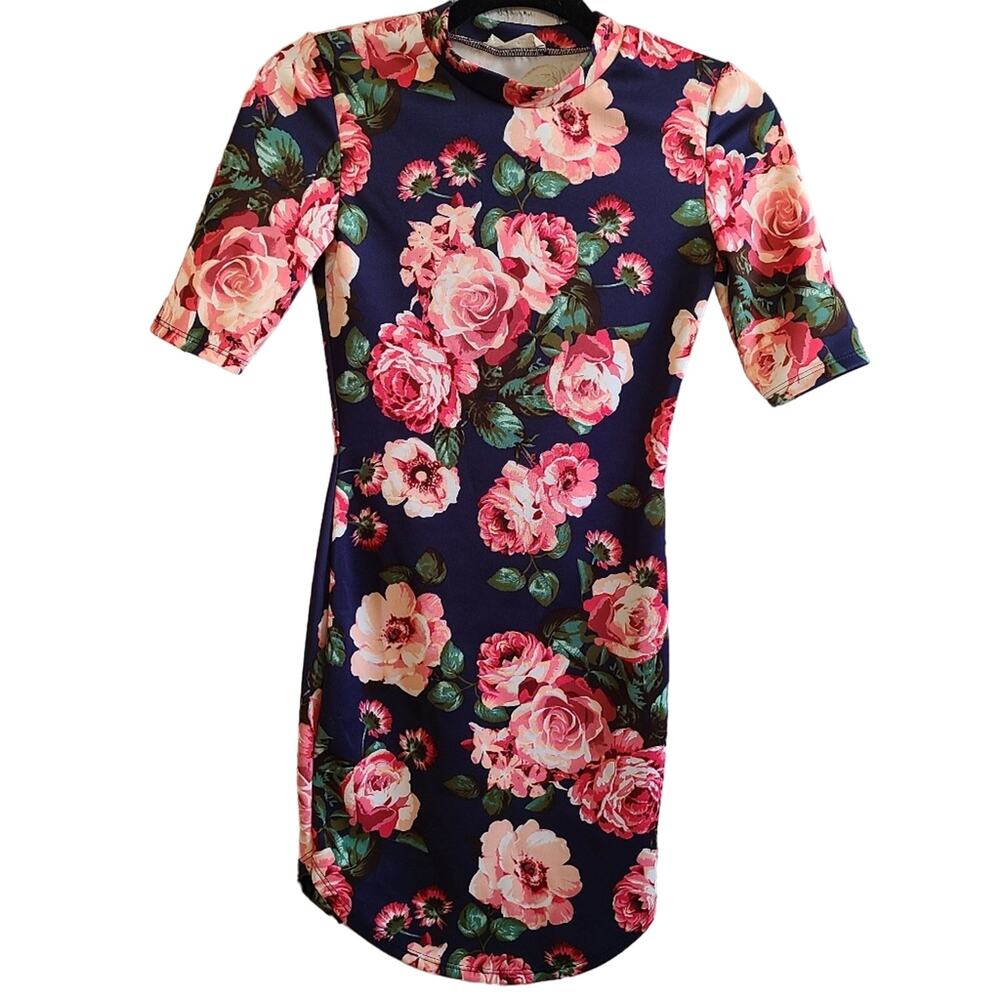 The Vintage Shop Cute Floral Bodycon Dress XS